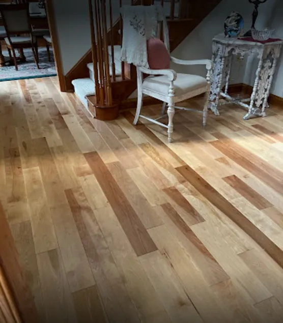 Hardwood Floor Scratch Repair project in Omemee