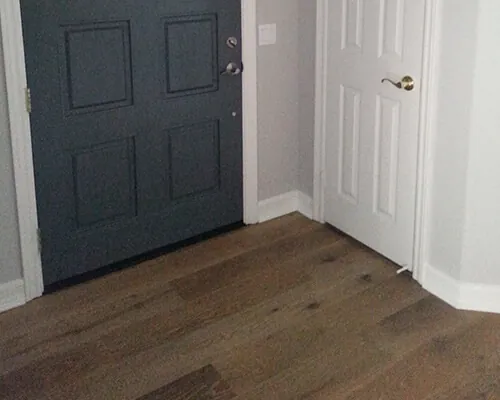 Laminate near an entry