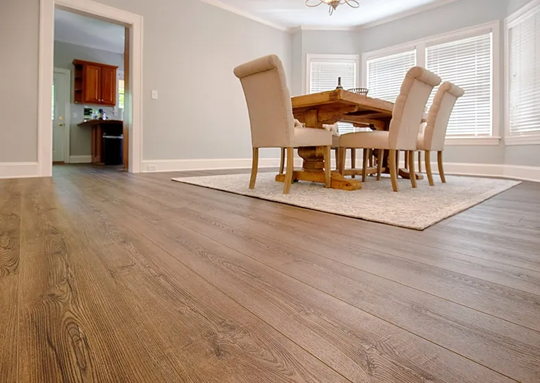 Vinyl plank finish