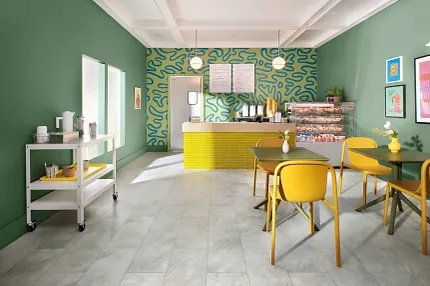 Vinyl flooring detail